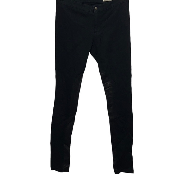 rag & bone Black faux leather knee Jeggings Size 27 - Picture 1 of 7